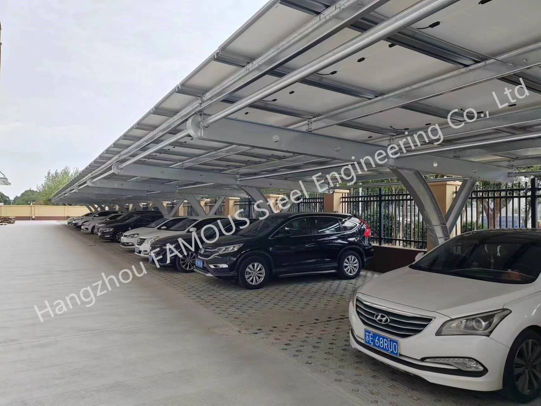 Parking solaire commercial Bausatz pour les structures préfabriquées de parking de picovolte d'énergie propre d'ombre
