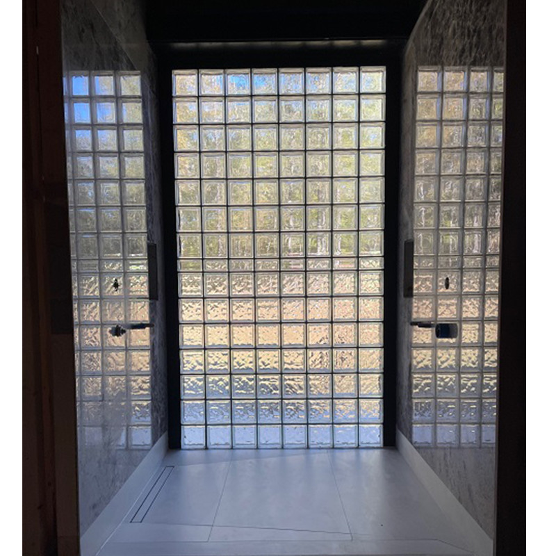 Blocs de cristal mosaïque décoration de carreaux Parement de cloison de verre solide