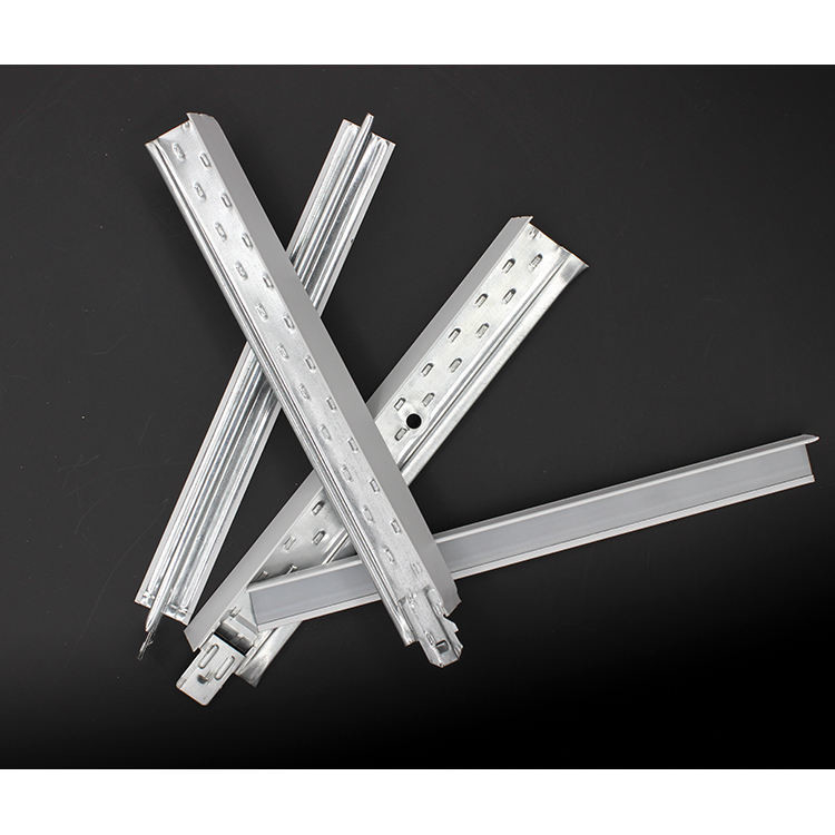 Réseau de plafond en T pour le système de suspension de plafond en PVC, barres métalliques en T