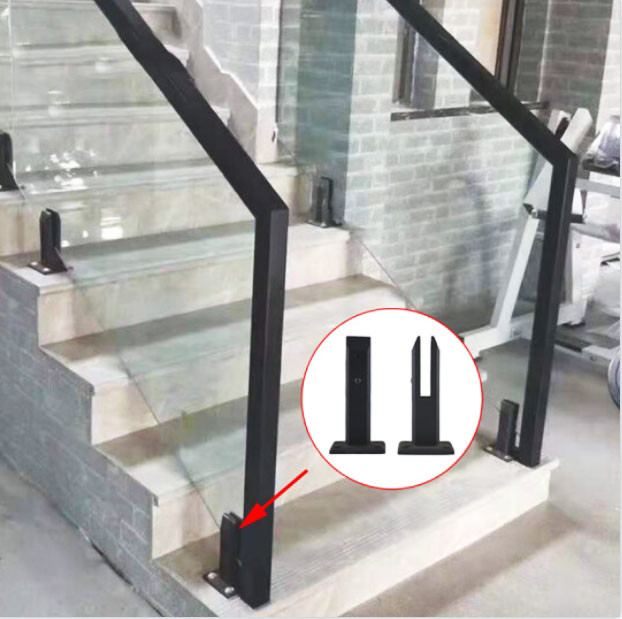 900 mm 1100 mm manches d'escalier avec des couleurs de verre ultra-clares pour des performances durables