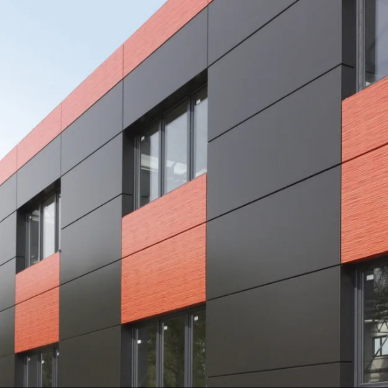 Panneau isolant en aluminium métallique brossé de couleur durable pour bâtiments durables