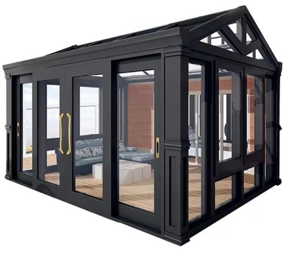 Taille personnalisée Salle solaire en aluminium debout libre avec double vitrage double vitrage double tempéré