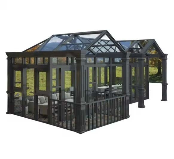Créez un espace extérieur magnifique avec une chambre solaire en verre en aluminium étanche