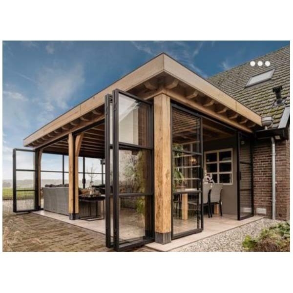 Conception moderne Surface lisse Villa debout libre Maison vitrée Chambres de soleil pour quatre saisons