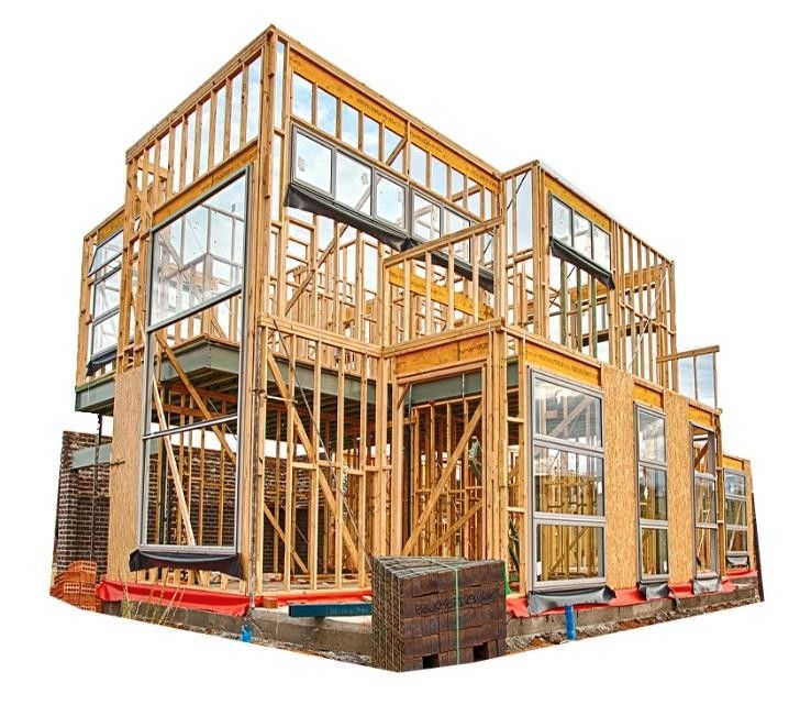 Chambres de cadre en acier modulaires pré fabriquées de lumière de porte de PVC avec le panneau isolé structurel