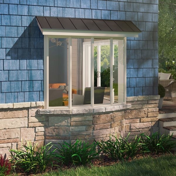 Fenêtre d'arc en aluminium vitrée par double pour la résistance d'ouragan de balcon de coin de jardin